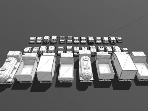 lowpoly fantezi şehir paketi 3D Model