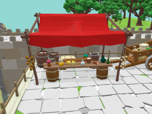 medieval castle low-poly Modelo 3D