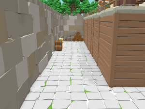medieval castle low-poly Modelo 3D