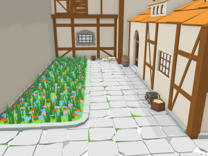 medieval castle low-poly Modelo 3D