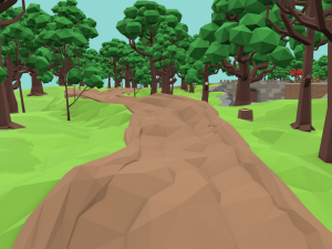 medieval castle low-poly Modelo 3D