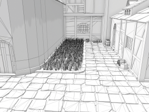 medieval castle low-poly Modelo 3D