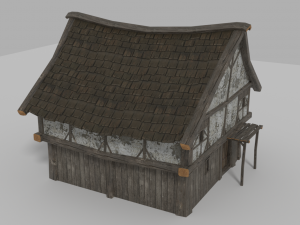 medieval house prb 3D Модель