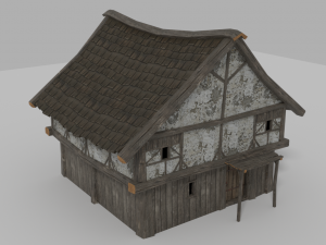medieval house prb 3D Модель
