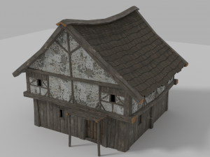 medieval house prb 3D Модель