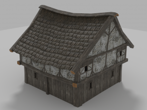 medieval house prb 3D Модель
