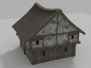 medieval house prb 3D Модель