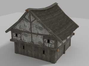 medieval house prb 3D Модель
