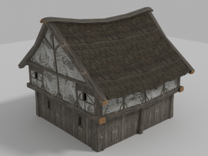 medieval house prb 3D Модель