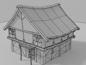 medieval house prb 3D Модель
