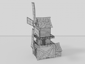 windmill lowpoly 3D Модель