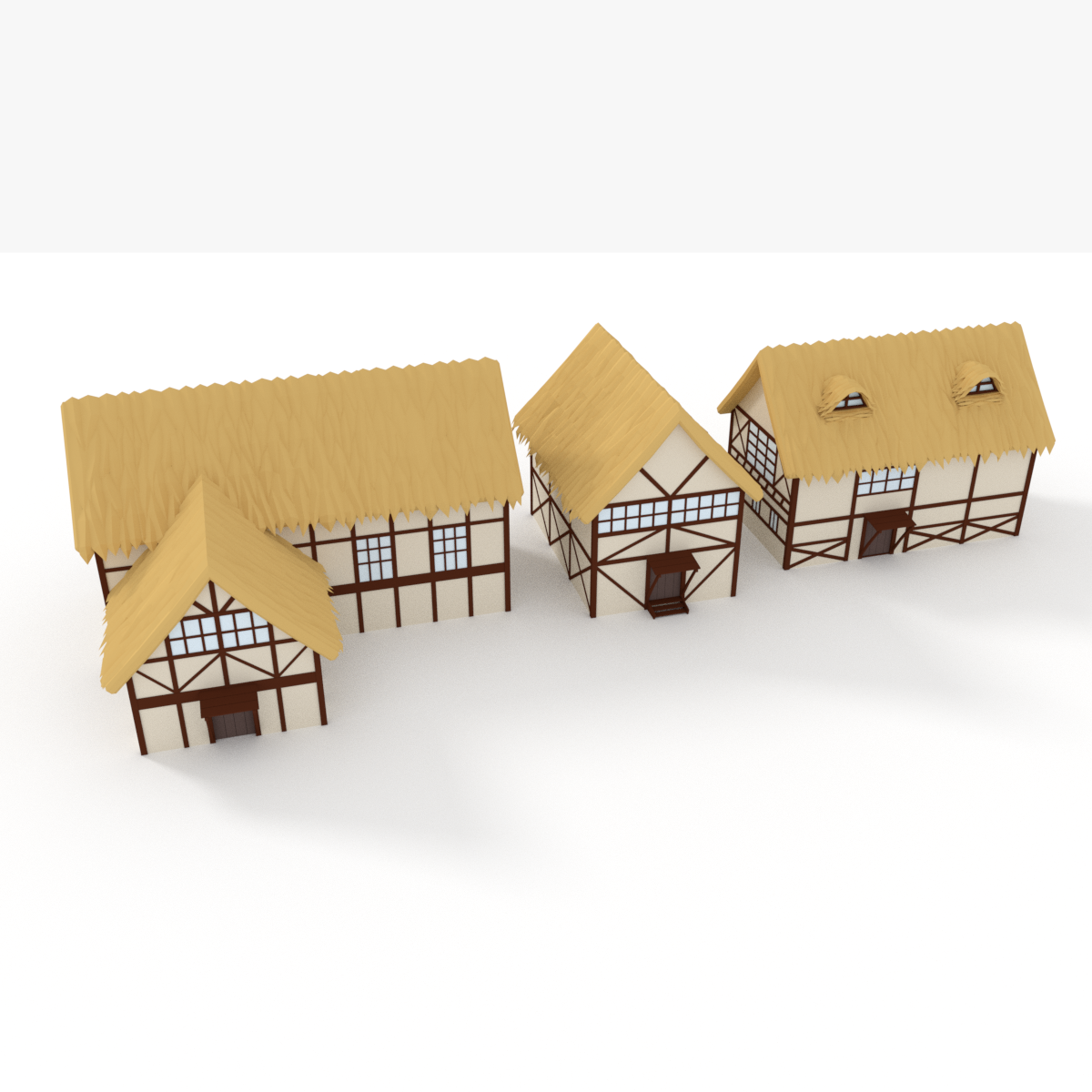 3D max как сделать соломенную крышу