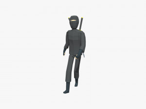 lowpoly ninja 3D Model