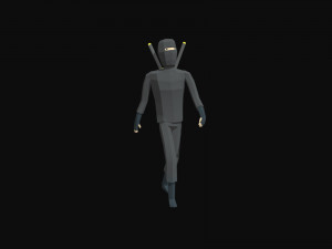 lowpoly ninja 3D Модель