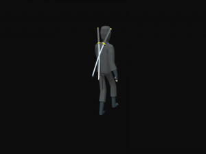 lowpoly ninja 3D Модель