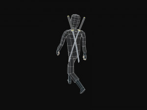 lowpoly ninja 3D Модель