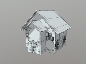wooden house 3Dモデル