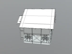 ahşap ev 3D Model