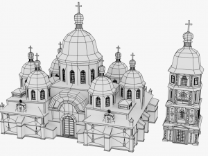 christian church01 Model 3D