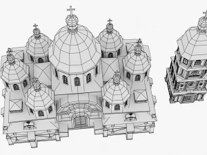 Hıristiyan kilisesi01 3D Model