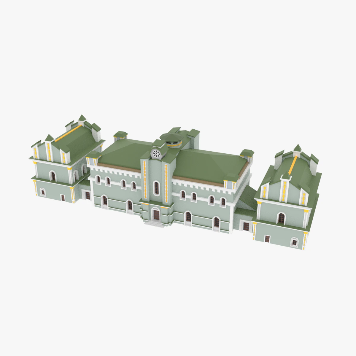 lowpoly academy 3D Model .c4d .max .obj .3ds .fbx .stl .blend 