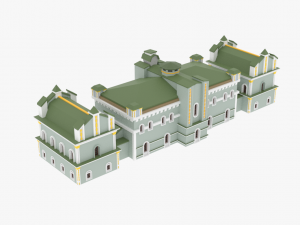 lowpoly academy Modèle 3D