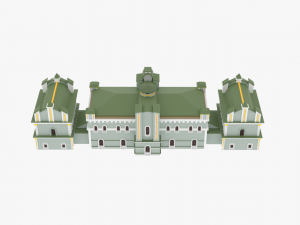 lowpoly academy Modèle 3D