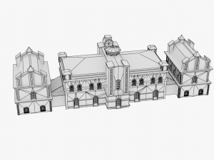 lowpoly academy Modèle 3D