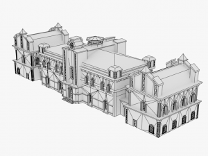 lowpoly academy Modèle 3D
