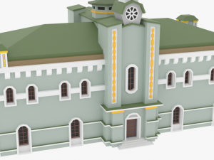 lowpoly academy Modèle 3D