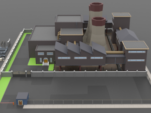lowpoly factory pack 3D Model
