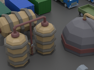 lowpoly factory pack 3D Model