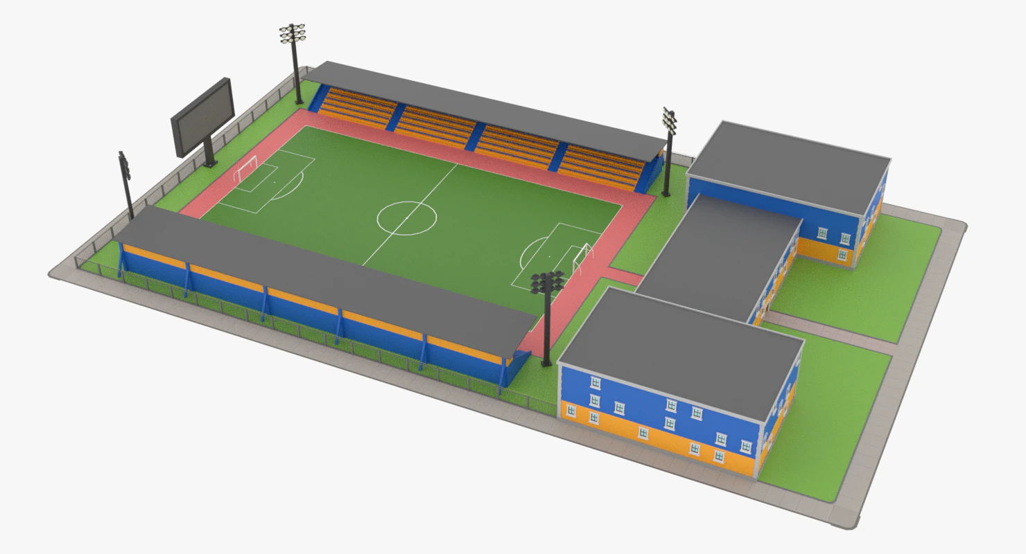 lowpoly stadium 3D Model .c4d .max .obj .3ds .fbx .stl .blend