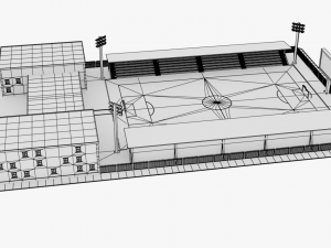 lowpoly stadium 3D Модель
