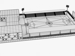 lowpoly stadium 3D Model