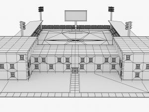 lowpoly stadium 3D Модель