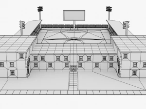 lowpoly stadium 3D Model
