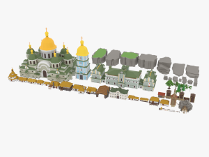 slavs city environments pack 3D Model
