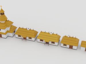 slavs city environments pack Model 3D