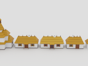 slavs city environments pack Model 3D