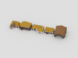 slavs city environments pack Model 3D