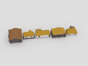 slavs city environments pack Model 3D