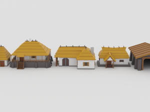 slavs city environments pack Model 3D