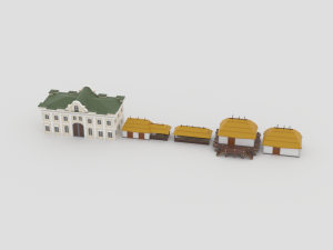 slavs city environments pack Model 3D