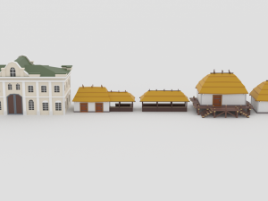 slavs city environments pack Model 3D