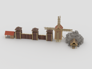 slavs city environments pack Model 3D