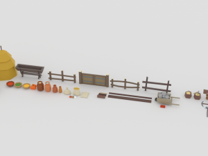 slavs city environments pack Model 3D