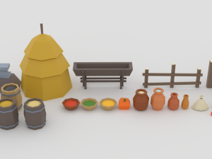slavs city environments pack Model 3D