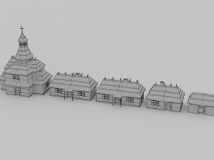 slavs city environments pack Model 3D
