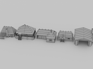 slavs city environments pack Model 3D